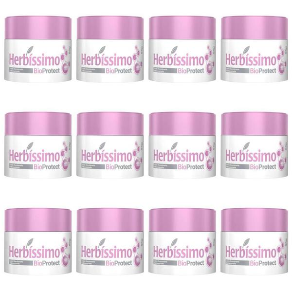 Herbíssimo Bioprotect Hibisco Desodorante Creme 55g (Kit C/12)