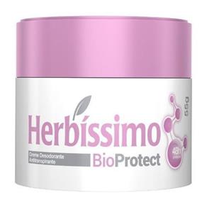 Herbíssimo Bioprotect Hibisco Desodorante Creme 55g - Kit com 03