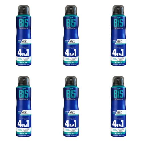 Herbíssimo Bis Blue Ice Desodorante Aerosol 150ml (kit C/06)