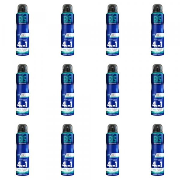 Herbíssimo Bis Blue Ice Desodorante Aerosol 150ml (Kit C/12)