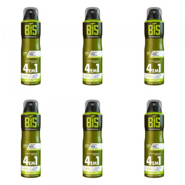 Herbíssimo Bis Gree Leaf Desodorante Aerosol 150ml (Kit C/06)