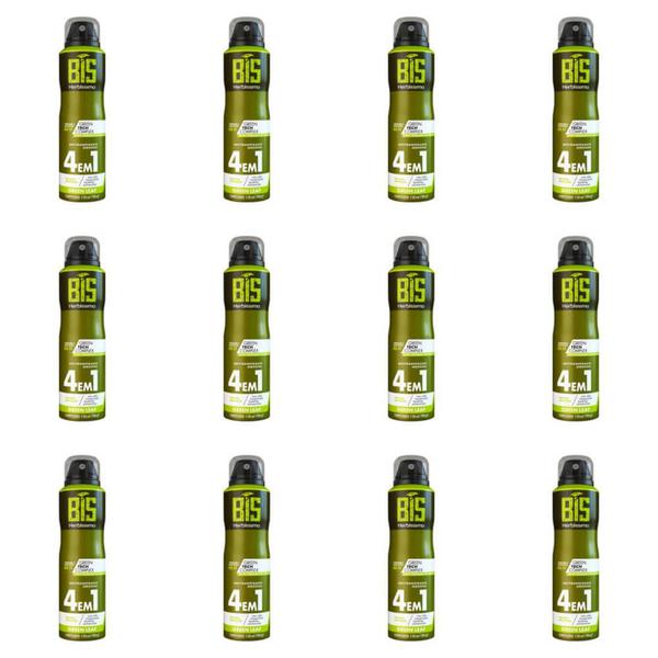 Herbíssimo Bis Gree Leaf Desodorante Aerosol 150ml (Kit C/12)