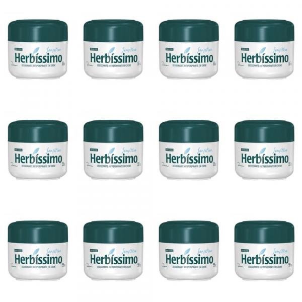 Herbíssimo Sensitive Desodorante Creme 55g (Kit C/12)