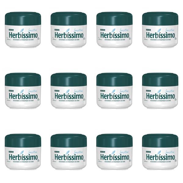 Herbíssimo Sensitive Desodorante Creme 55g (Kit C/12)