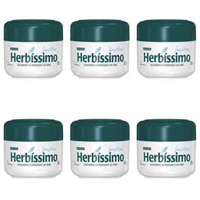 Herbíssimo Sensitive Desodorante Creme 55g - Kit com 06