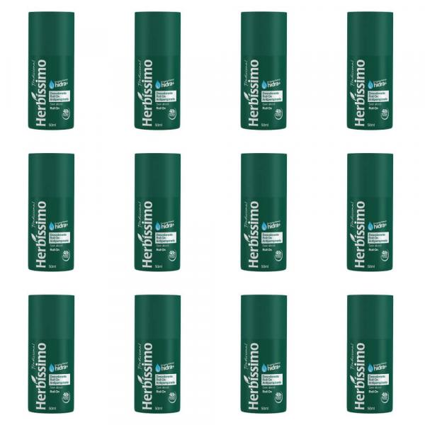 Herbíssimo Tradicional Desodorante Rollon 50ml (Kit C/12)