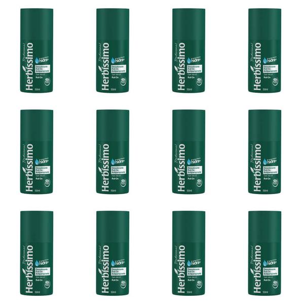 Herbíssimo Tradicional Desodorante Rollon 50ml (Kit C/12)