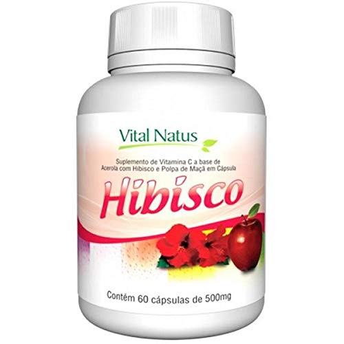 Hibisco - 60 Capsulas de 500mg - Vital Natus
