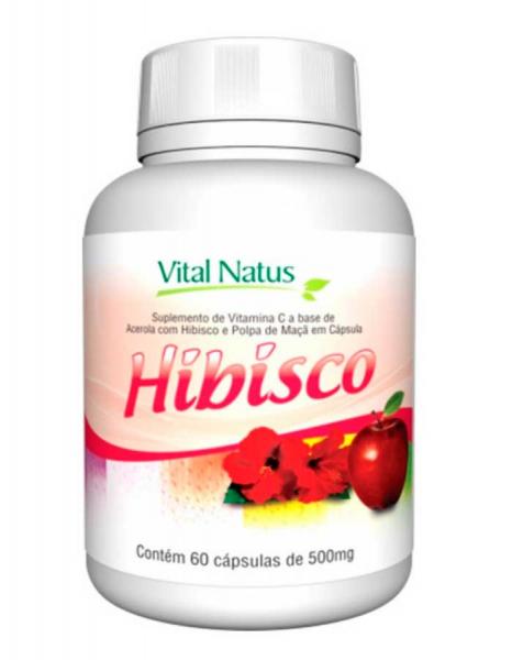 Hibisco Vital Natus 500mg 60 Cápsulas