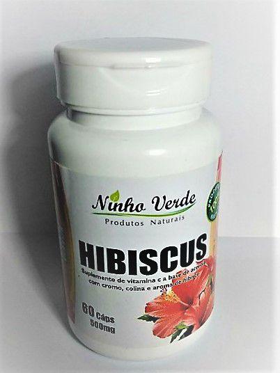 Hibiscus 60 Cápsulas - Ninho Verde