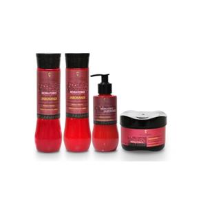 Hidrabell Hidra Force Jaborandi Shampoo Condicionador Leave-in Mascara - Kit