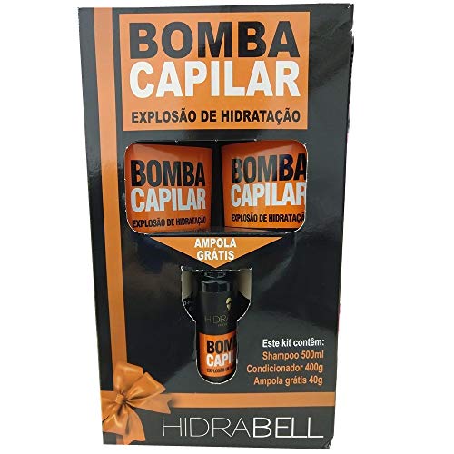 Hidrabell Kit Bomba Capilar Shampoo + Condicionador + Ampola