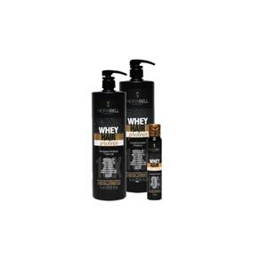 Hidrabell Whey Hair Protein Shampoo Condicionador Ampola - Kit