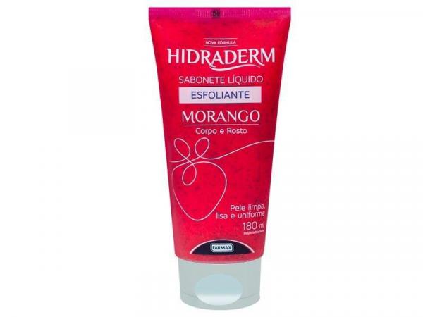 Hidraderm Sabonete Liquido Esfoliante Morango 180ml - Farmax