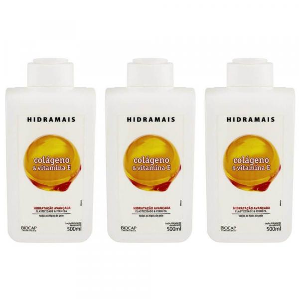 Hidramais Colágeno/ Vitamina e Loção Hidratante 500ml (Kit C/03)