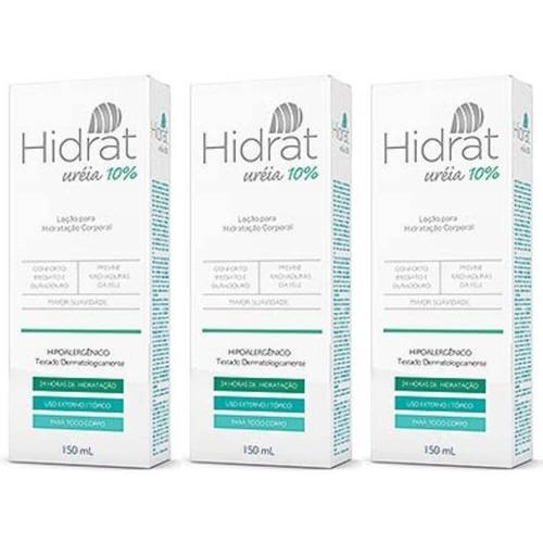 Hidrat Ureia 10% Hidratante Corporal 150ml (Kit C/03)