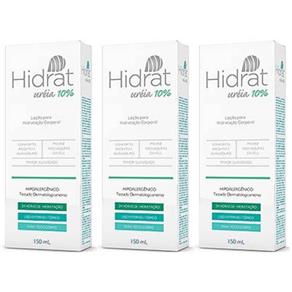 Hidrat Ureia 10% Hidratante Corporal 150ml - Kit com 03