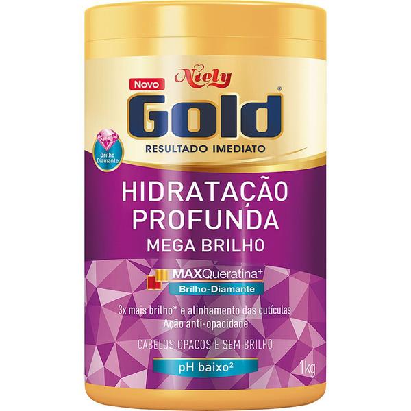 Hidratação Profunda Niely Gold Mega Brilho 1Kg