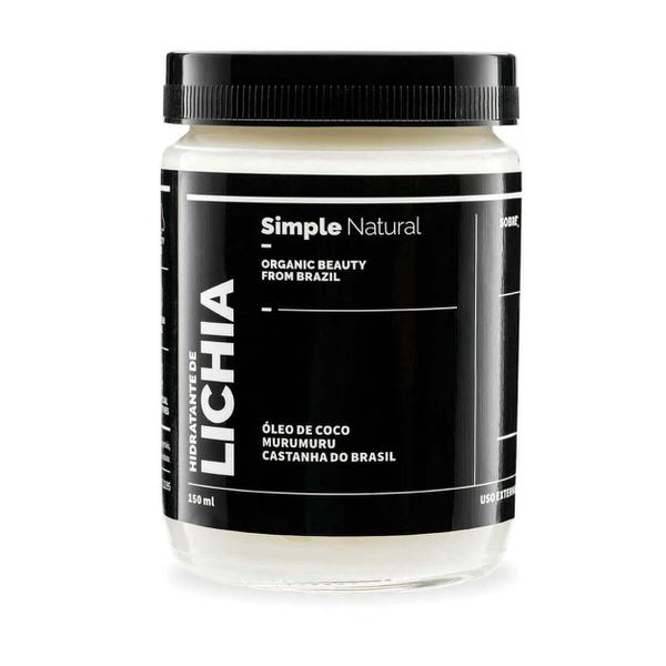 Hidratante Corporal Natural Lichia 150ml Simple Organic