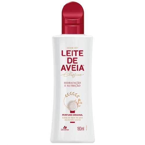 Hidratante Davene Leite de Aveia Desodorante Corporal Perfume Original Todos os Tipos de Pele 180ML