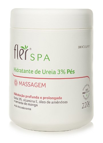 Hidratante de Ureia para Massagem Nos Pés - Fler Spa - 220g - Fler Spa - Bioclean