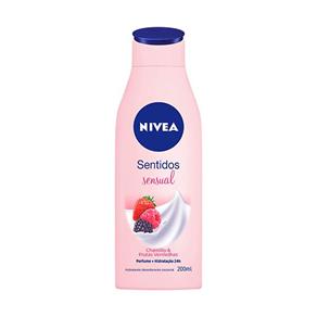 Hidratante Desodorante Corporal Nivea Sensual Chantilly & Frutas Vermelhas - 200ml