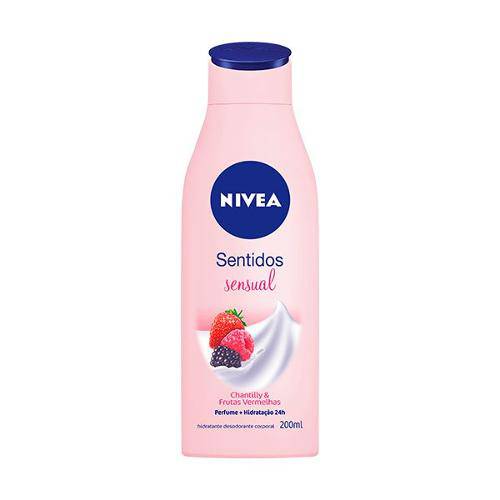 Hidratante Desodorante Corporal Nivea Sensual Chantilly Frutas Vermelhas