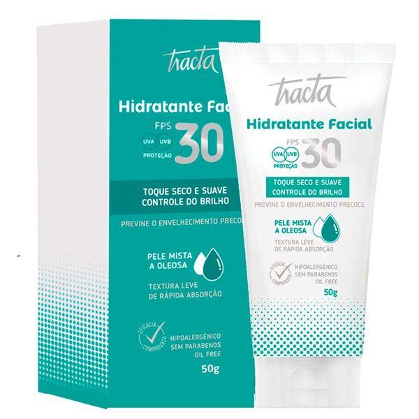 Hidratante Facial 30Fps Pele Mista a Oleosa 50g Tracta - Tacta