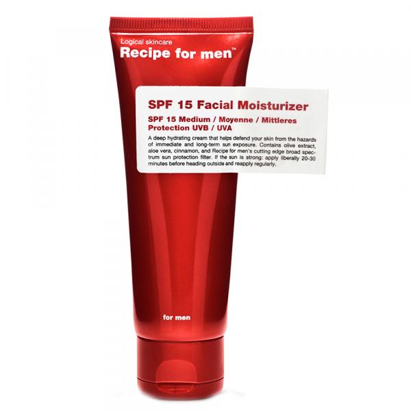 Hidratante Facial - Recipe For Men Moisturizer SPF15