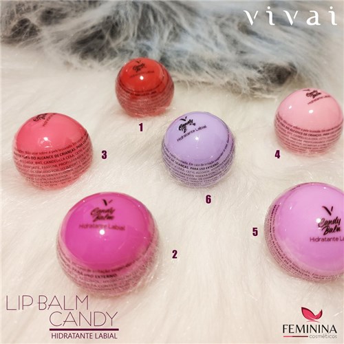 Hidratante Labial Lip Balm Candy - Vivai ((1))