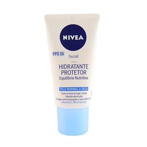 Hidratante Protetor FPS 15 Equilibrio Nutritivo Facial Pele Normal a Seca - Nivea