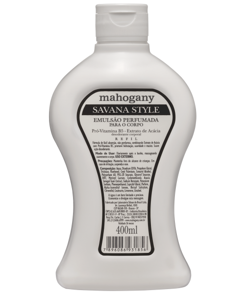 Hidratante Refil Savana Style Mahogany 400ml