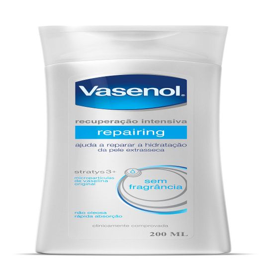 Hidratante Vasenol Recuperação Intensiva Reparador 200ml