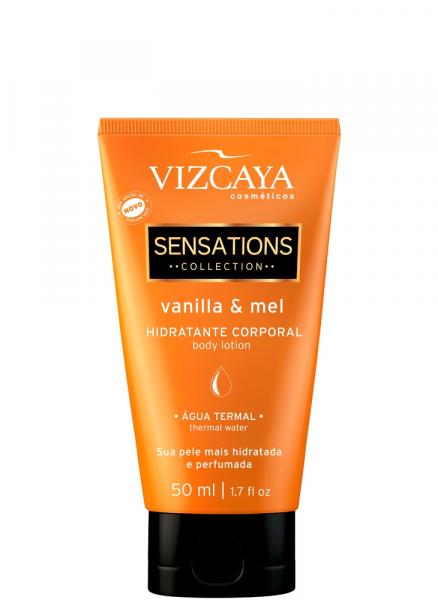 Hidratante Vizcaya Sensations - Vanilla e Mel - 50ml