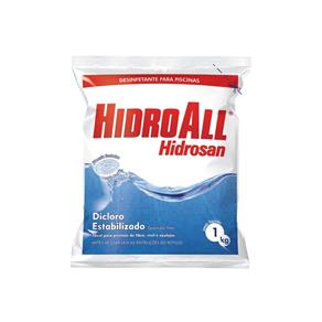 Hidrosan Dicloro Desinfetante para Piscinas Hidroall -1 Kg