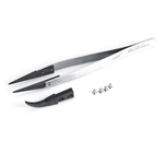 High Quality Silver Precision Tweezer Set Stainless Anti Static Electronic Tool