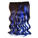 High Temperature Fiber Curly Falso grampo de cabelo sintético em extensões do cabelo Cabeça completa grampo no cabelo sintético para Mulheres 1