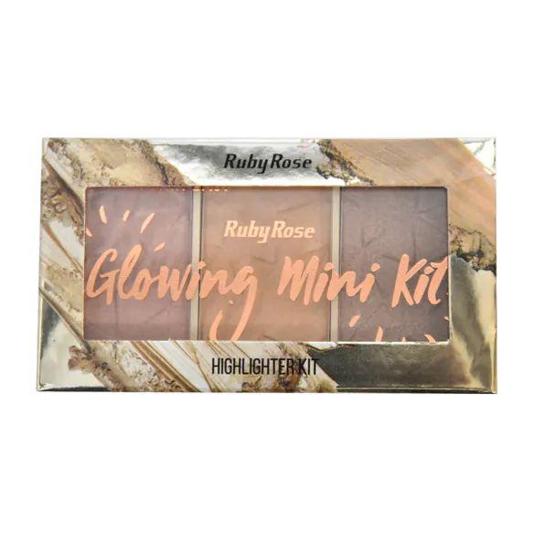 Highlighter Glowing Mini Kit Ruby Rose Hb 7215-3
