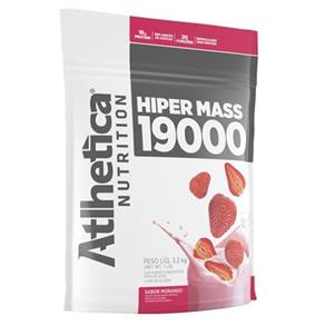 Hiper Mass 19000 Refil - 3200g Morango - Atlhetica Nutrition