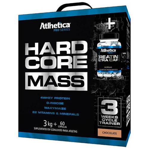 Hipercalórico Atlhetica Hardcore Mass (3kg + 60caps)