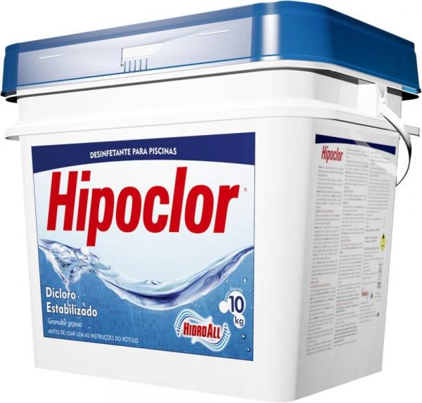 Hipoclor Dicloro Desinfetante para Piscinas-10 Kg - Hidroall