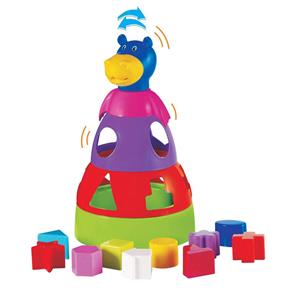 Hipopótamo Colorido Didático - Merco Toys