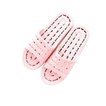 Homem Mulheres Verão Antiderrapante Banheira Chinelos casa de banho interior Sandals oco Projetado (rosa 36/37)