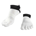 Homens alta Elastic Cinco dedos Dividido Toe Socks