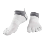 Homens alta Elastic Cinco dedos Dividido Toe Socks