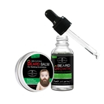 Homens Beard Balm Beard Oil Set Beard reparar Profundo Hidratante Nutritivo Crescimento Creme