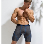 Homens Calções de corrida de Fitness Shorts Mens Compression Shorts da aptidão que funciona Roupa interior Gym Training Spandex Tight fit