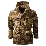 Homens Camuflagem Hoodie Windbreaker Waterproof Overcoat Escalada Jacket Outdoor