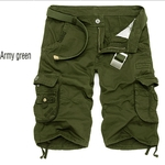 Homens carga Shorts Camuflagem Multi-Pockets Pants Quinta à moda Casual calças largas