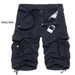 Homens carga Shorts Multi-Pockets Camouflage Pants Quinta à moda Casual calças largas
